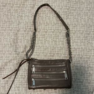 Rebecca Minkoff Gray Mini 5 Zip Crossbody Bag